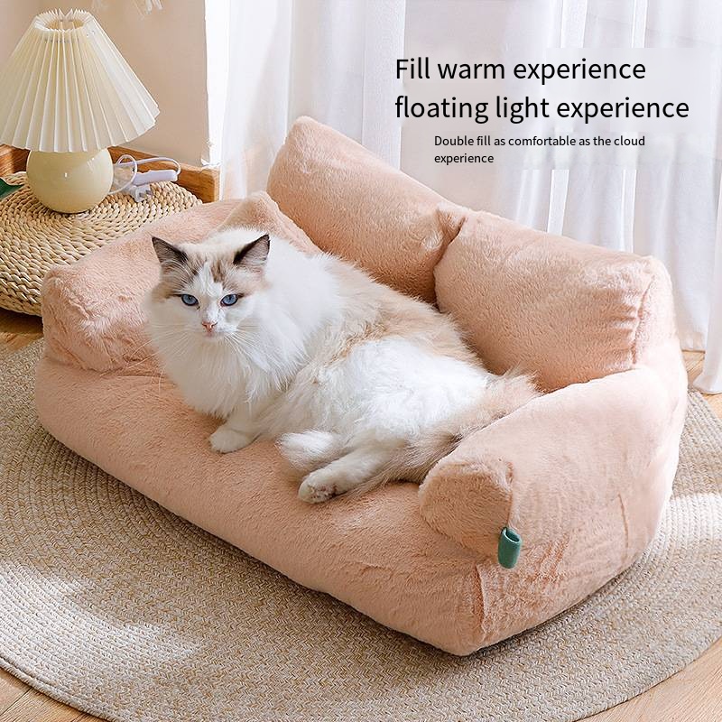 luxury cat bed sofa winter warm cat nest pet bed for small medium dogs cats comfortable plush puppy bed pet supplies luxury cat bed sofa winter warm cat nest pet bed for small medium dogs cats comfortable plush puppy bed pet supplies
